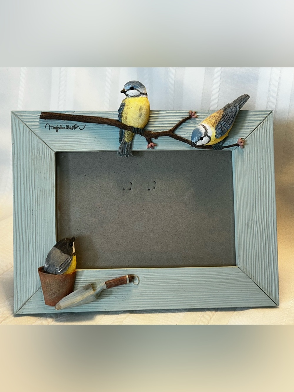 Hallmark Marjolein Bastin Resin Natures Sketchbook Blue Bird Picture Frame